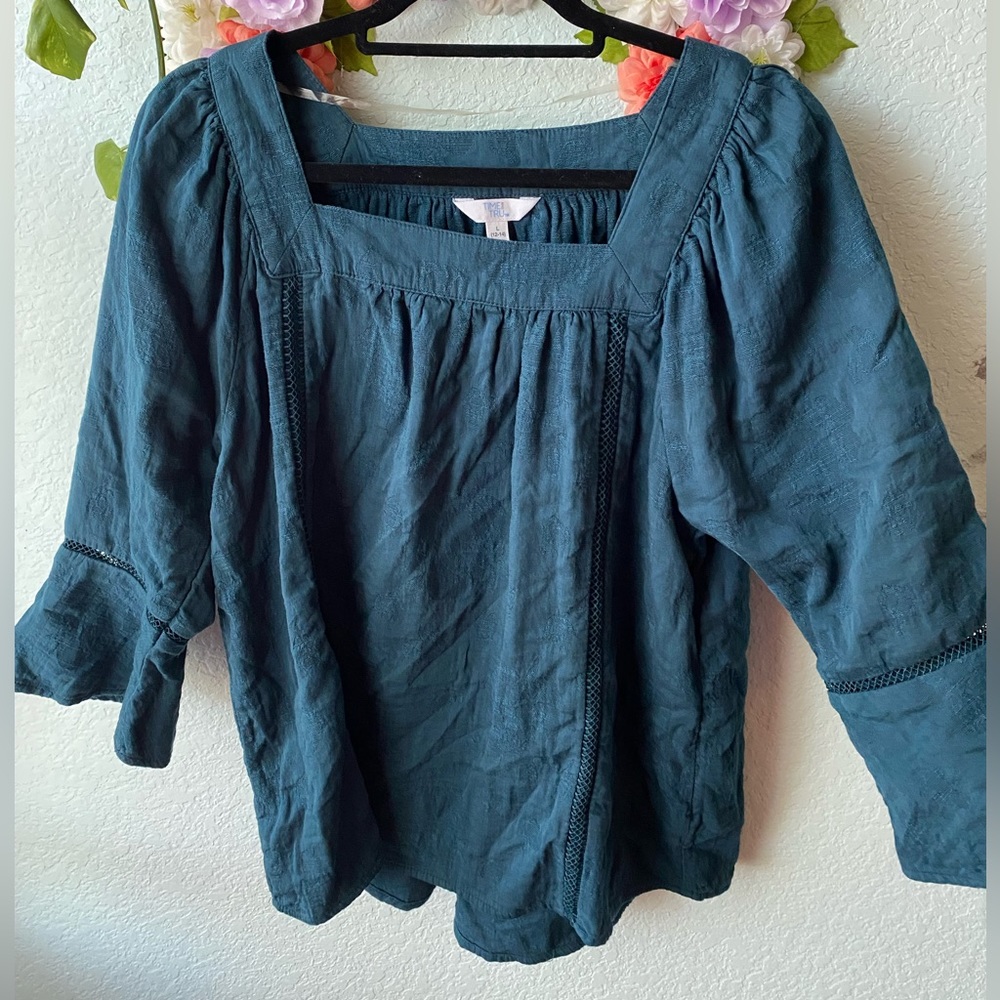 navy blue tunic top